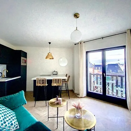 아파트 Avec Balcon Le Nid Dore - Place Morny 도빌